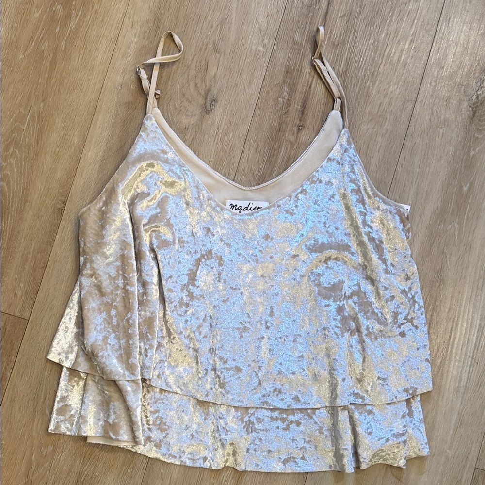 Madison & Berkeley Velvet Camisole Top